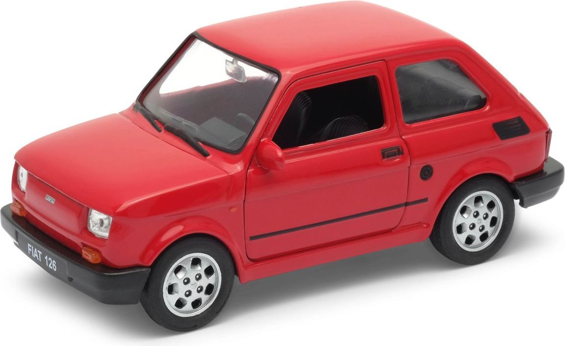 Welly Fiat 126 „Maluch“ 1:34 červený - obrázek 3
