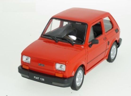 Welly Fiat 126 „Maluch“ 1:34 červený - obrázek 1