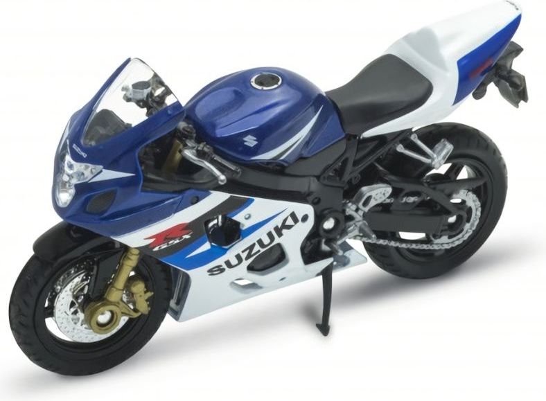 Welly Motocykl Suzuki GSX-R750 1:18 modrý - obrázek 3
