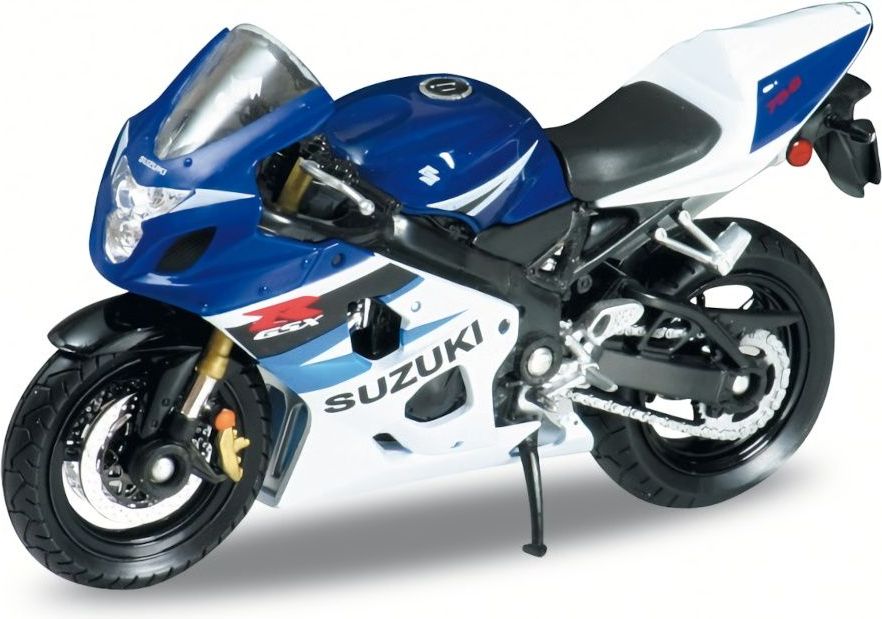 Welly Motocykl Suzuki GSX-R750 1:18 modrý - obrázek 4