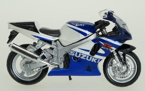 Welly Motocykl Suzuki GSX-R750 1:18 modrý - obrázek 1