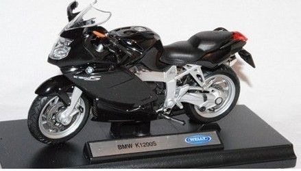 Welly - Motocykl BMW K1200S model 1:18 černé - obrázek 1