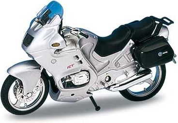 Welly - Motocykl BMW R1100RT model 1:18 stříbrná - obrázek 2