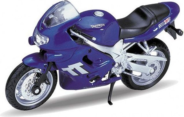 Welly - Motocykl Triumph TT600 (2002) model 1:18 modrý - obrázek 2