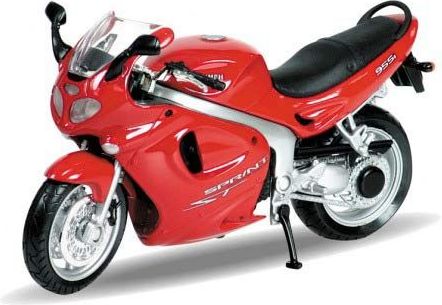 Welly - Motocykl Triumph Sprint ST (2002) model 1:18 červený - obrázek 2