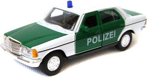 Welly Mercedes-Benz W123 1:34 policie zelené - obrázek 1