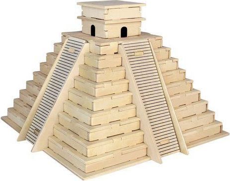Woodcraft construction kit Woodcraft Dřevěné 3D puzzle pyramida Inků - obrázek 1