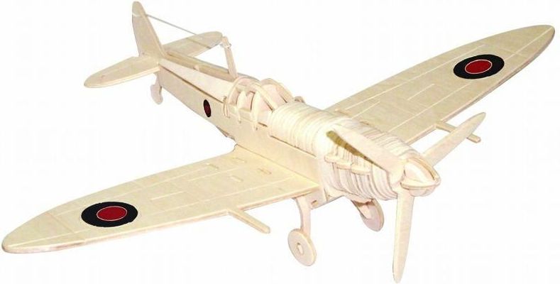 Woodcraft construction kit Woodcraft Dřevěné 3D puzzle spitfire - obrázek 1