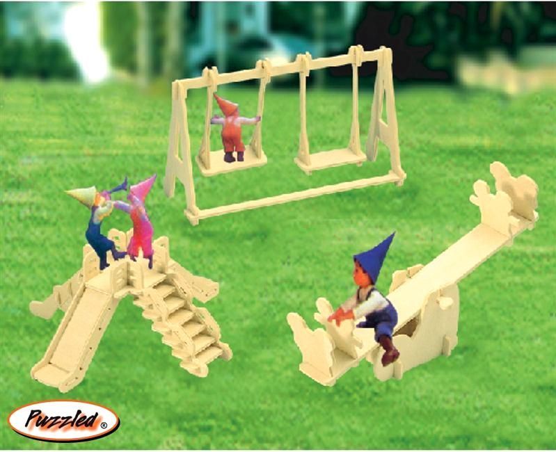 Woodcraft construction kit Woodcraft Dřevěné 3D puzzle hřiště - obrázek 1