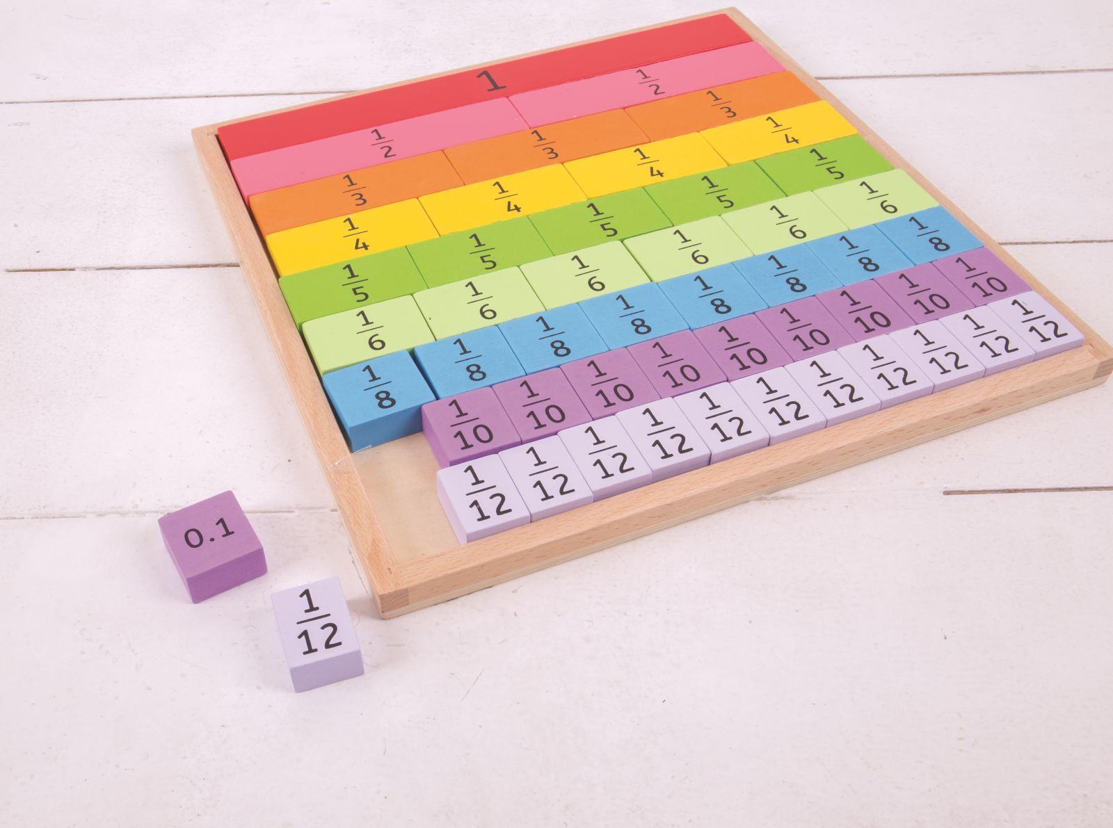 Bigjigs Toys Didaktická tabulka Zlomky - obrázek 3