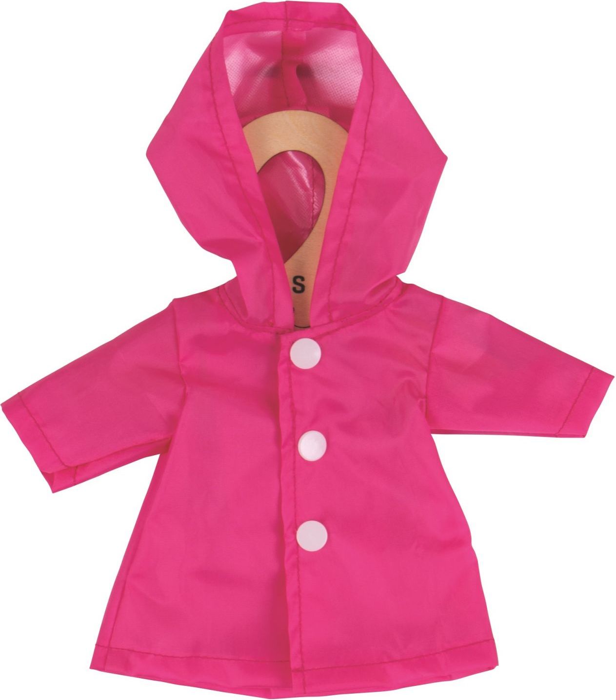 Bigjigs Toys Růžový kabátek pro panenku 28 cm - obrázek 1
