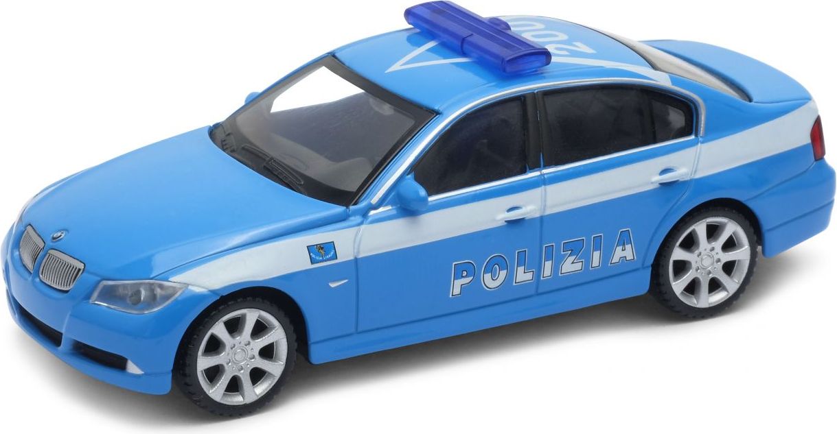 Welly - BMW 330i 1:43 policie bílooranžové - obrázek 1