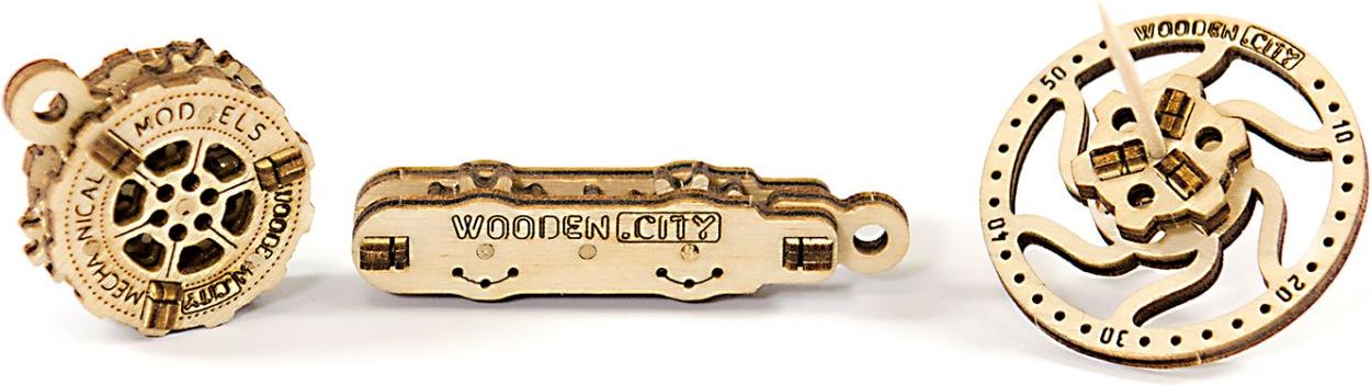 Wooden.city Wooden City 3D mechanický přívěšek na klíče - obrázek 1