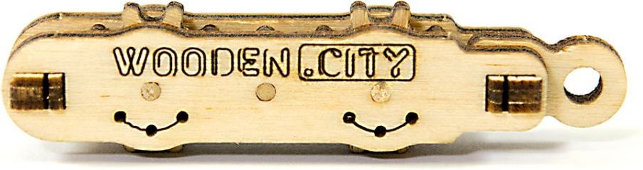 Wooden.city Wooden City 3D mechanický přívěšek na klíče - obrázek 4