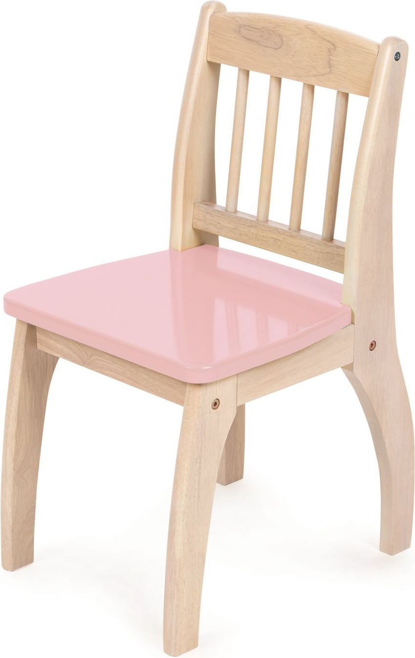 Tidlo Dřevěná židlička Junior růžová - obrázek 1