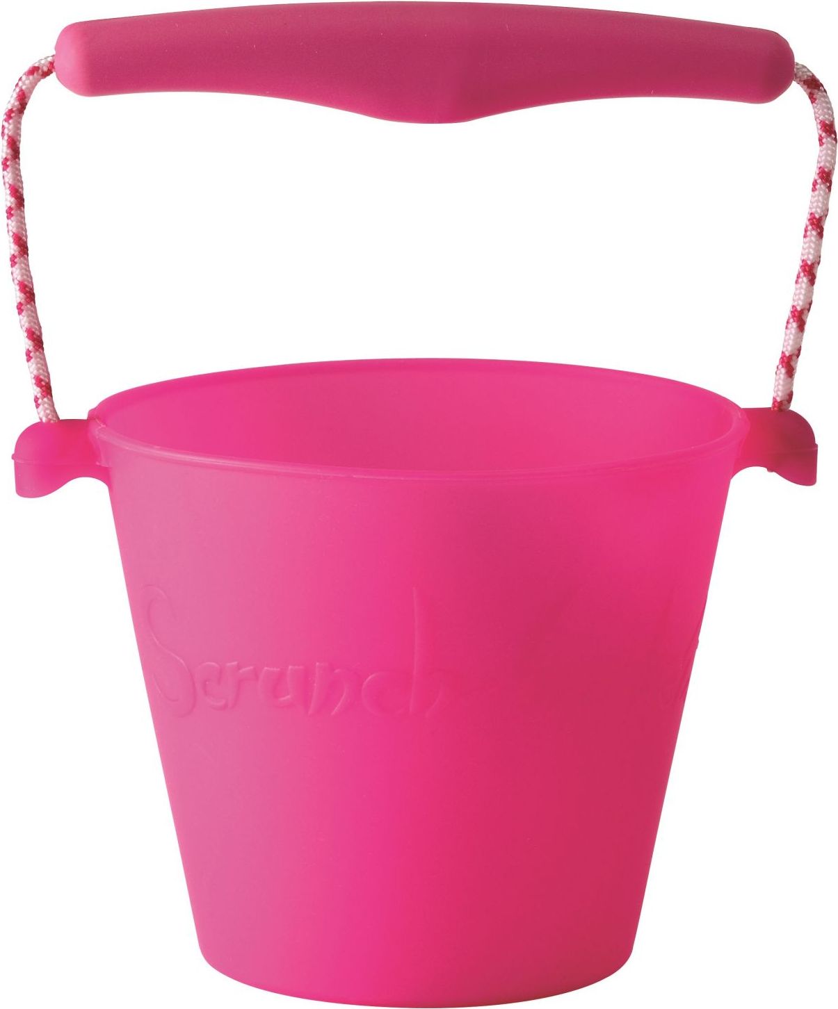Scrunch silikonový kbelíček růžový - obrázek 1