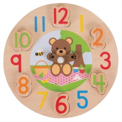 Bigjigs Toys Edukativní hodiny medvídek - obrázek 1