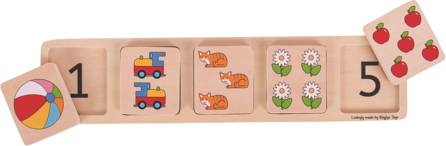 Vkládací puzzle Bigjigs Toys Počítání - obrázek 2