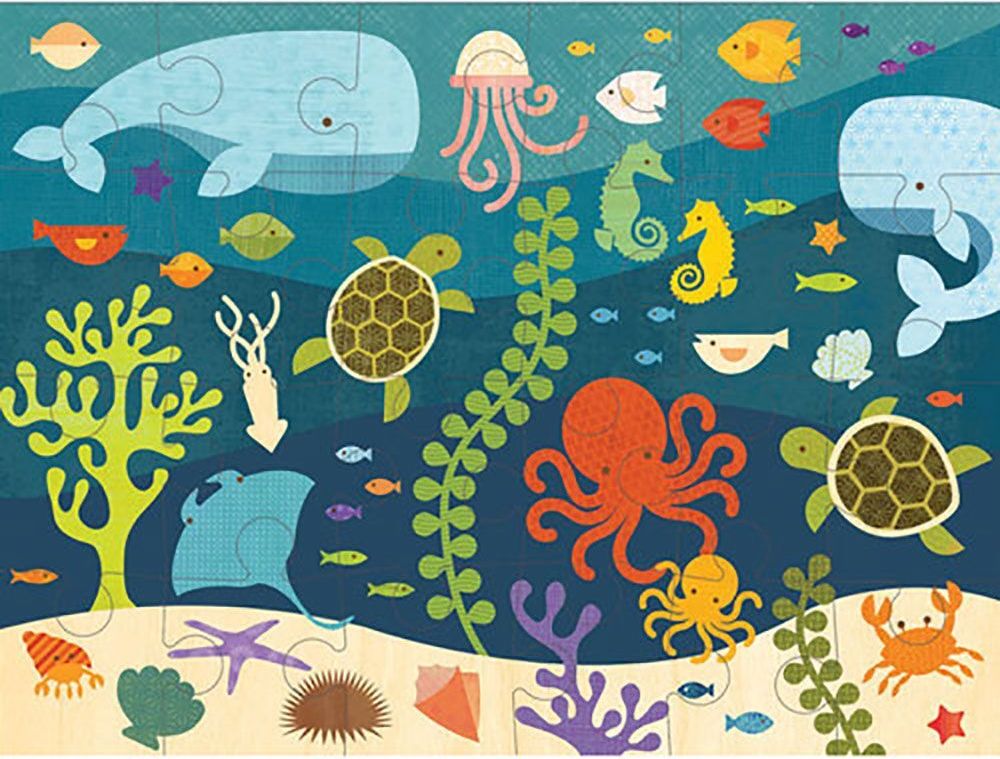 Petitcollage Podlahové puzzle život oceánů - obrázek 3