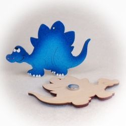 Česká dřevěná hračka Dřevěné magnetky - Stegosaurus - obrázek 6