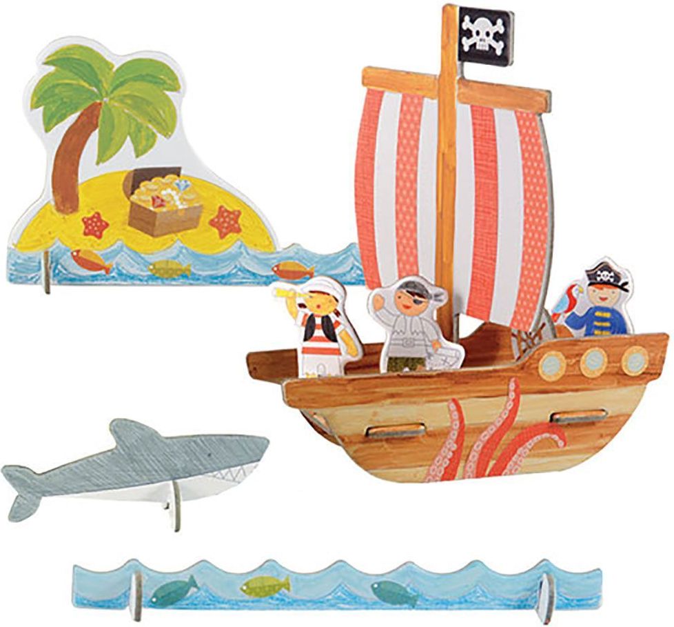 Petitcollage 3D puzzle Pirátská loď - obrázek 1
