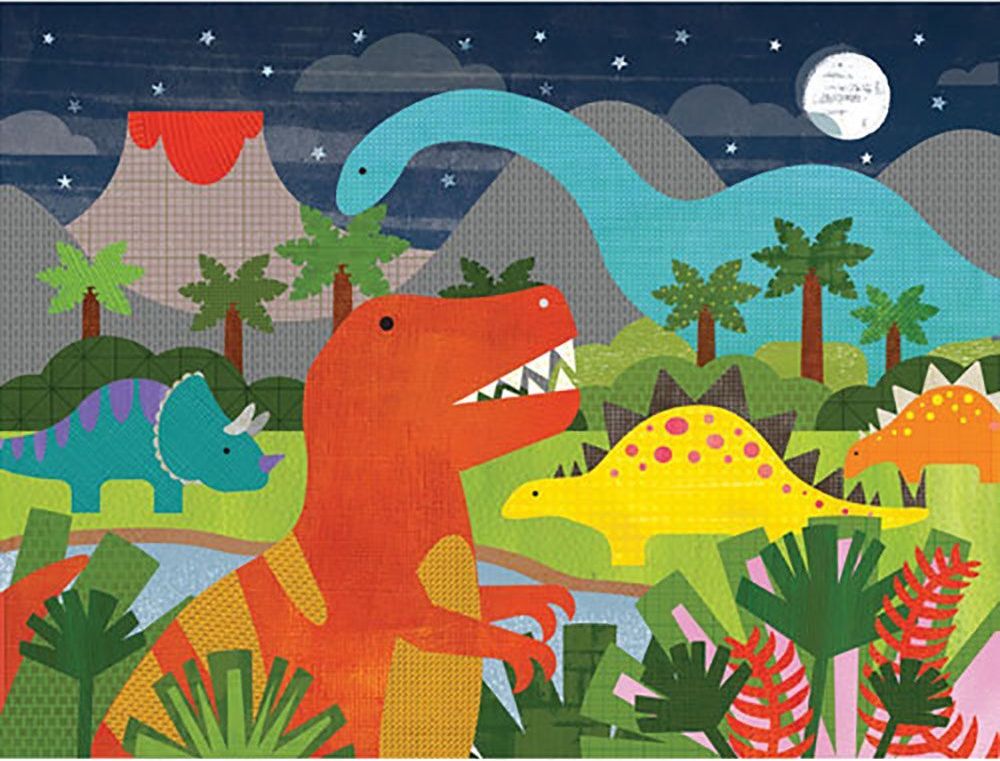 Petitcollage Podlahové puzzle království dinosaurů - obrázek 2