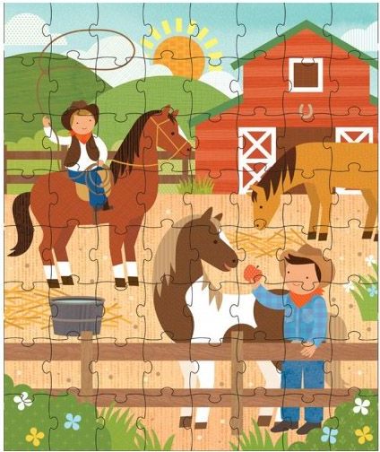 Petitcollage Puzzle v tubě  Na ranči - obrázek 1