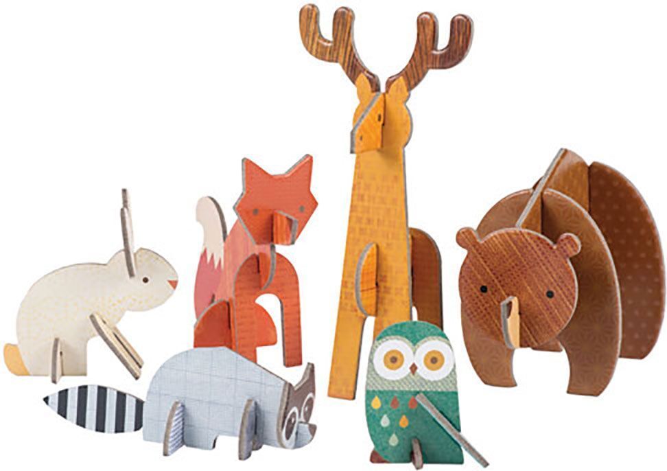 Petitcollage 3D puzzle Lesní zvířátka - obrázek 1