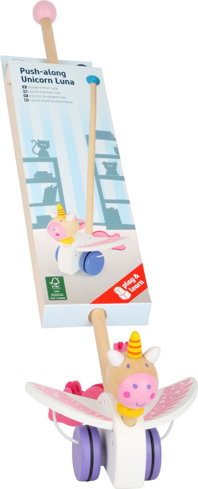 Legler Small Foot Dřevěný jezdík jednorožec Luna - obrázek 4