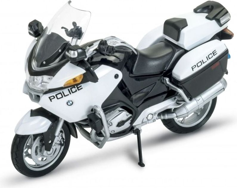 Welly Motocykl BMW R1200 RT 1:18 policejní bílý - obrázek 3