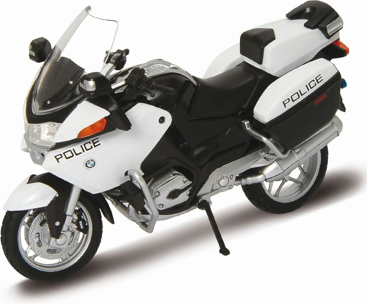 Welly Motocykl BMW R1200 RT 1:18 policejní bílý - obrázek 4