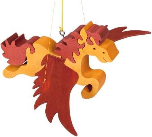 Fauna Dřevěný létající kůň na zavěšení - obrázek 1