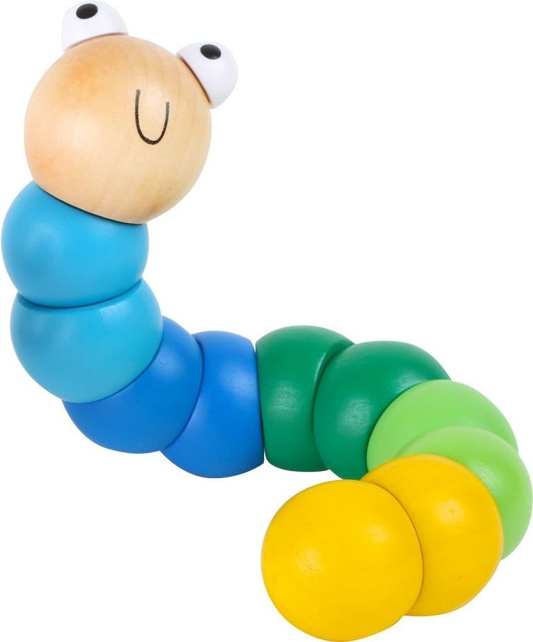 Small foot by Legler Legler Dřevěný barevný červík 1ks modrý - obrázek 1