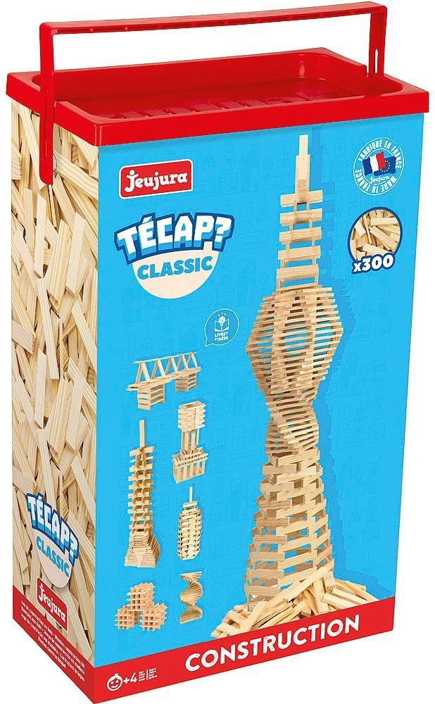 Jeujura Dřevěná stavebnice TECAP 300 dílků - obrázek 1