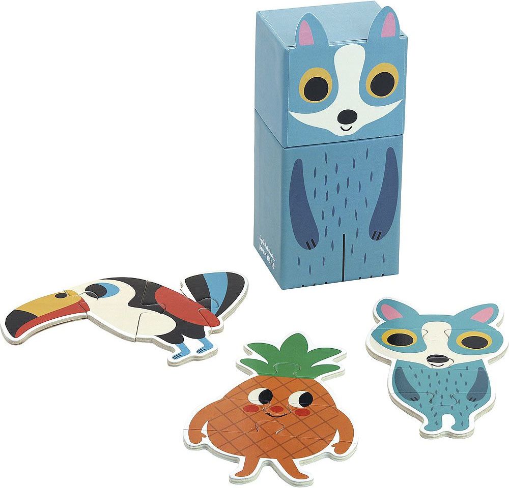 Vilac Sada dřevěného puzzle ve zvířátku 1 ks - obrázek 1
