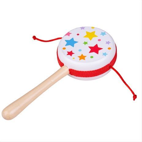 Bigjigs Toys Dřevěný rotační bubínek hvězdičky 1 ks - obrázek 1