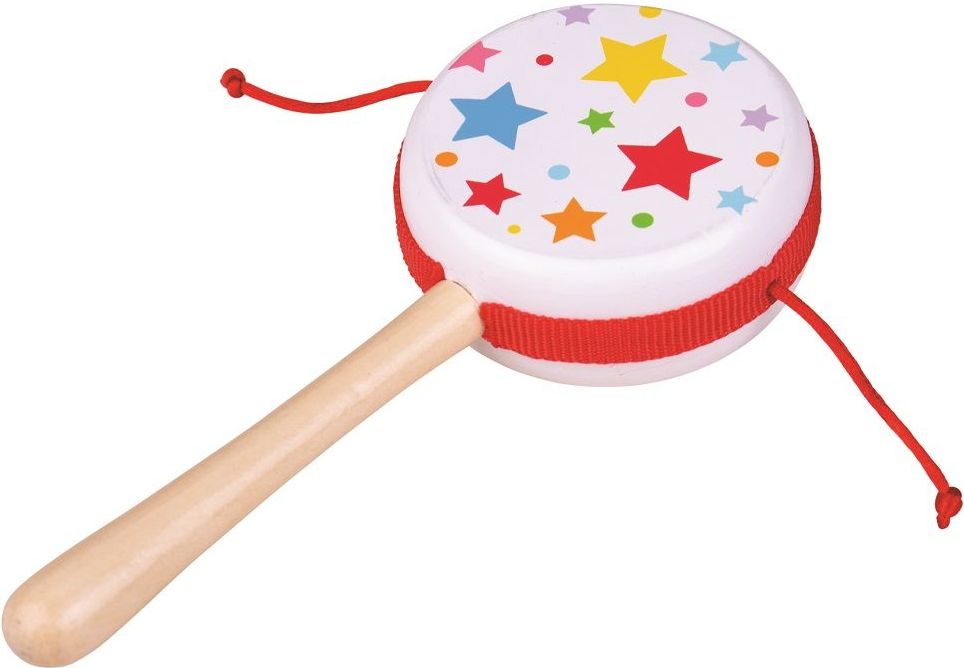 Bigjigs Toys Dřevěný rotační bubínek hvězdičky 1 ks - obrázek 2