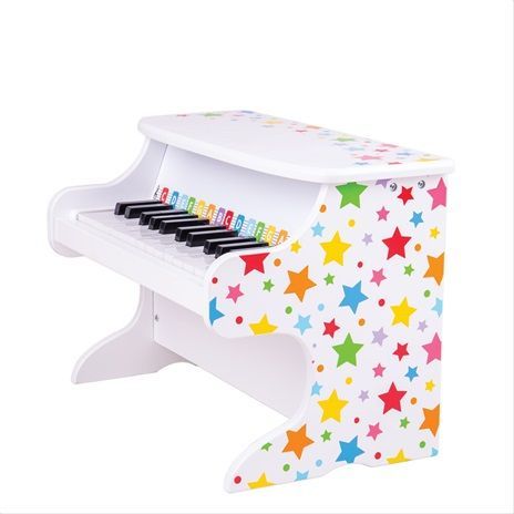 Bigjigs Toys Dřevěný klavír hvězdičky - obrázek 1