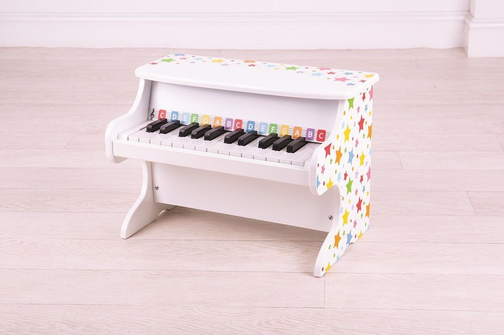 Bigjigs Toys Dřevěný klavír hvězdičky - obrázek 2