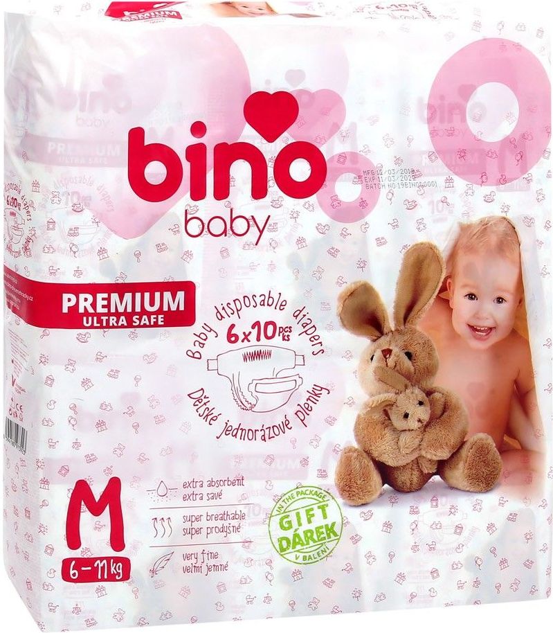 Bino Pleny BABY PREMIUM M 6x10 ks s dárkem - obrázek 1