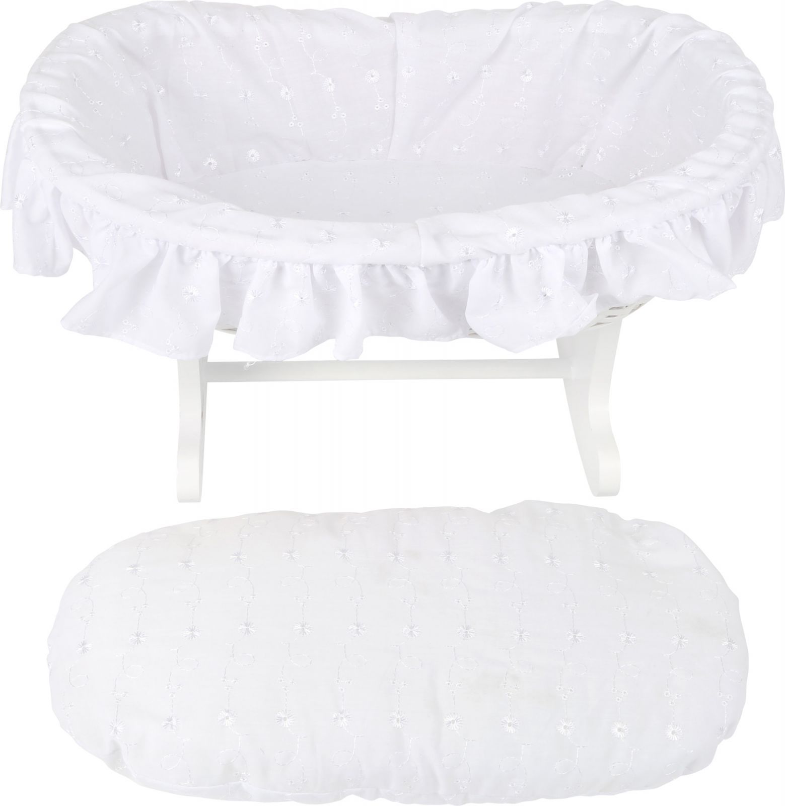 Legler Small Foot Kolébka pro panenky Bassinet bílá - obrázek 3