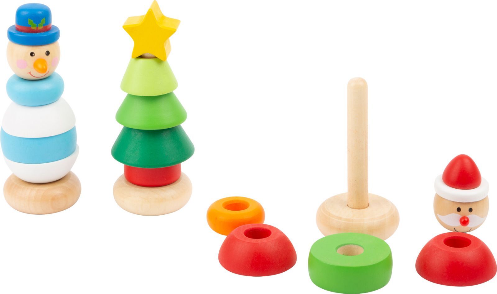 Small foot by Legler Small Foot Vánoční nasazovací figurka 1 ks modrá - obrázek 3