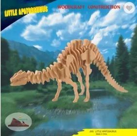 Woodcraft construction kit Woodcraft Dřevěné 3D puzzle Apatosaurus střední - obrázek 2