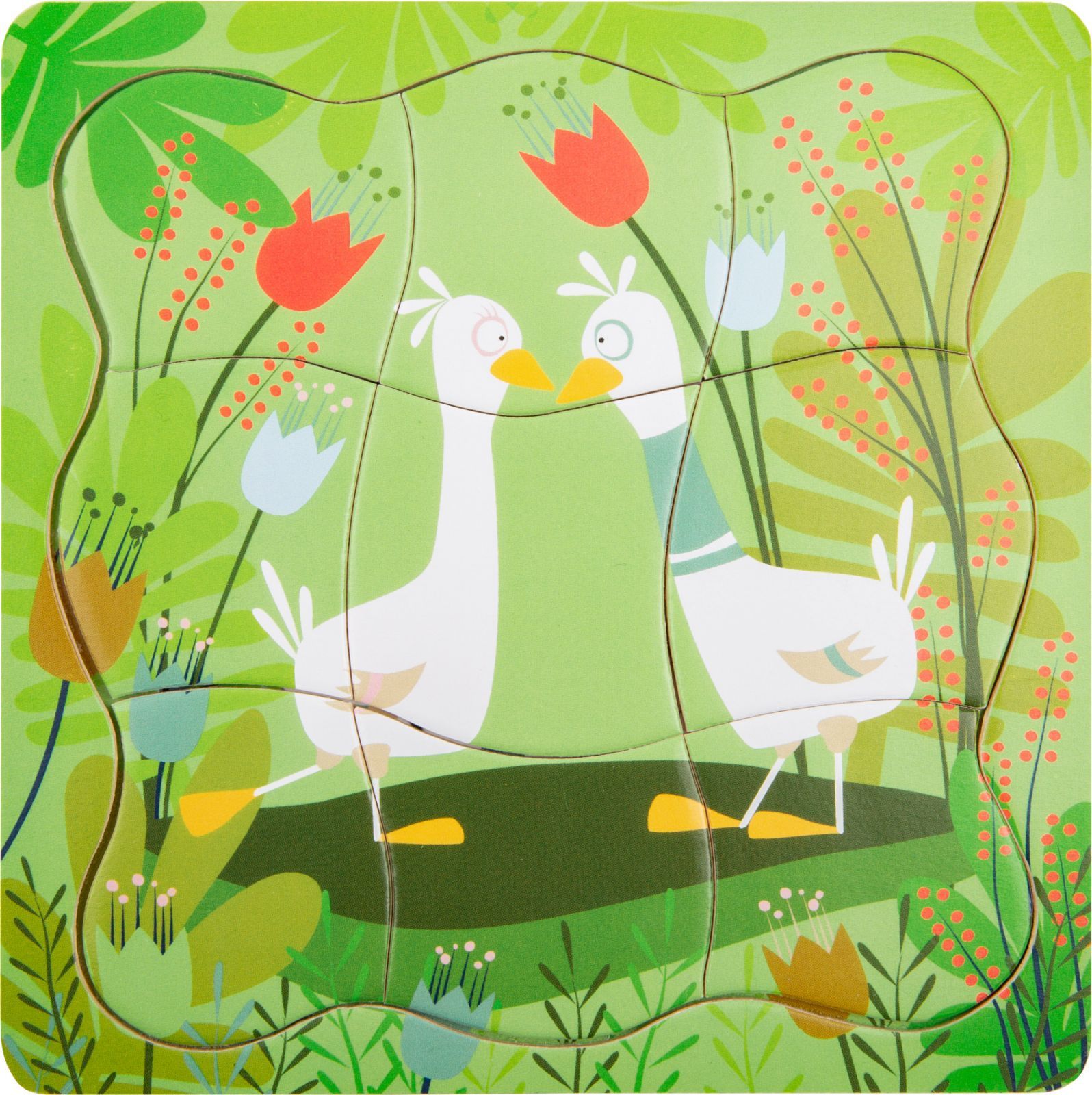 Small foot by Legler Small Foot Dřevěné puzzle Kachní rodinka - obrázek 2