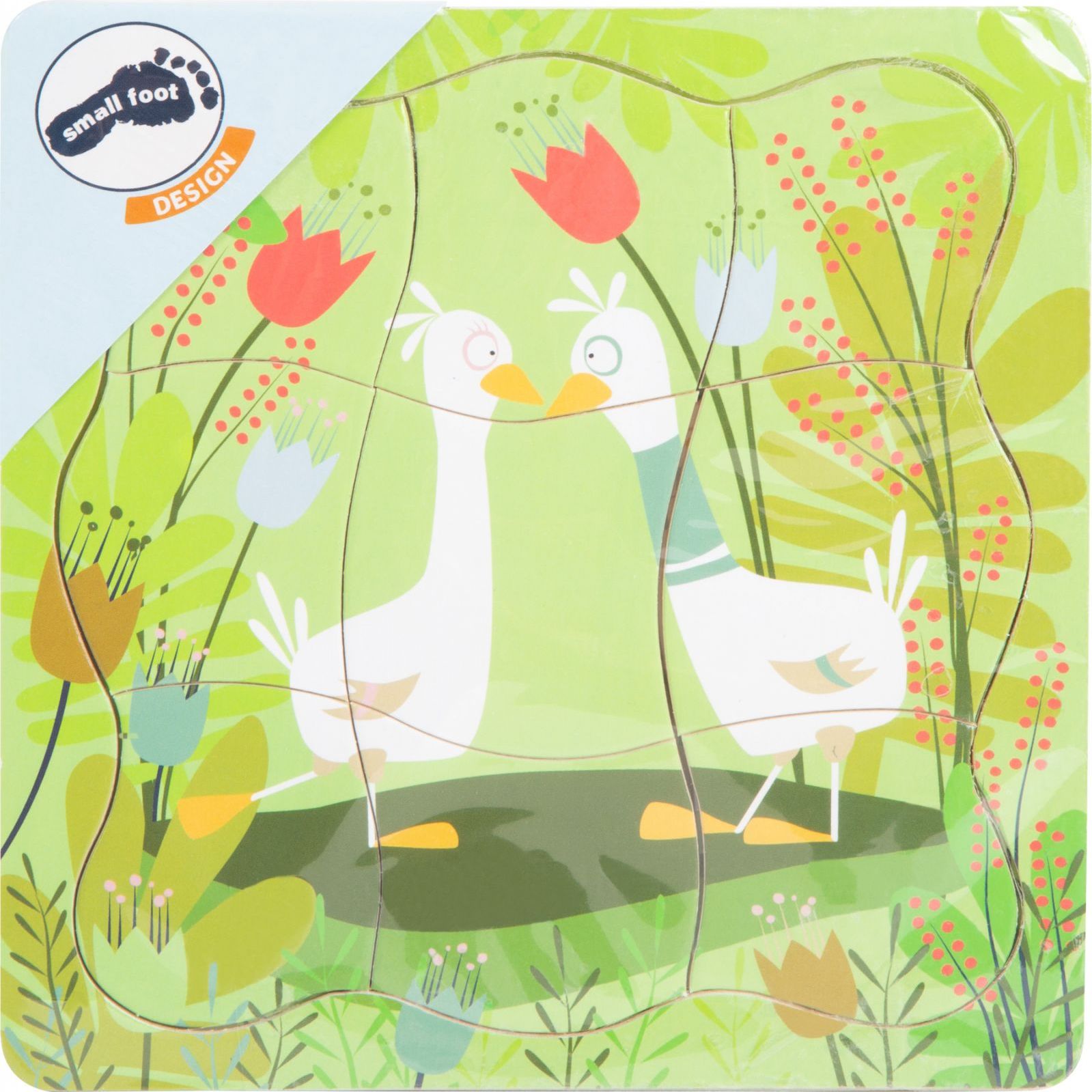 Small foot by Legler Small Foot Dřevěné puzzle Kachní rodinka - obrázek 4