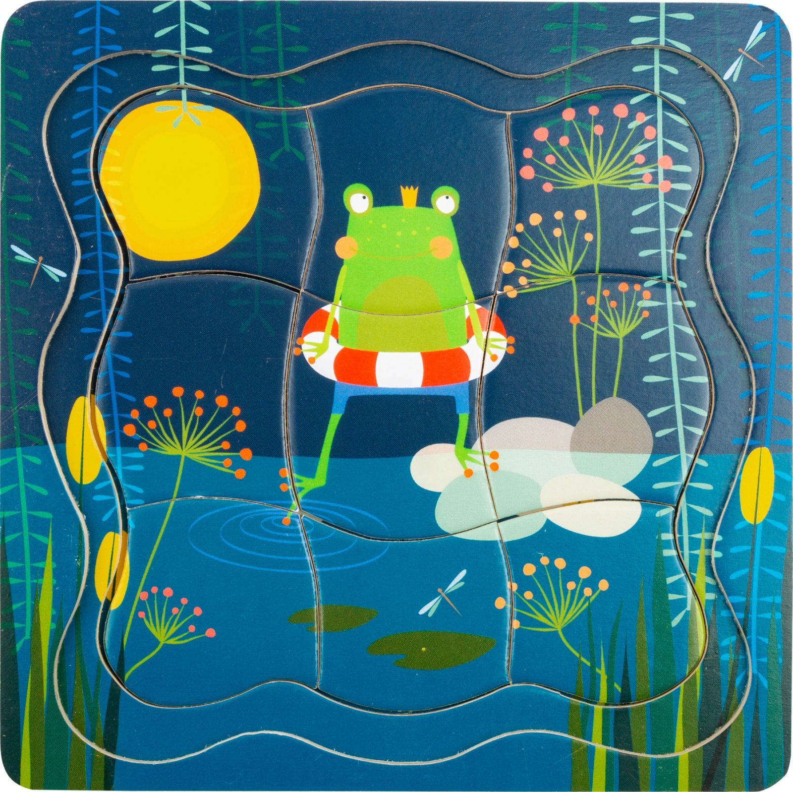 Small foot by Legler Small Foot Dřevěné puzzle Princ žabák - obrázek 7
