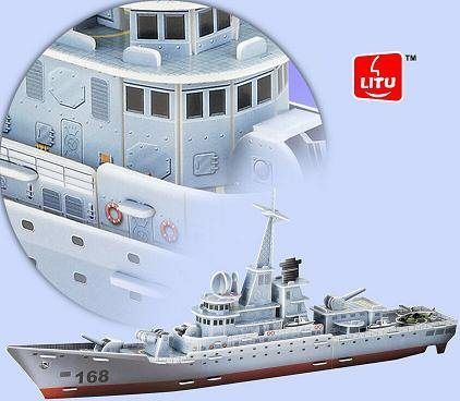 Litu Třívrstvé pěnové 3D puzzle  - Fregata Křižník - obrázek 2