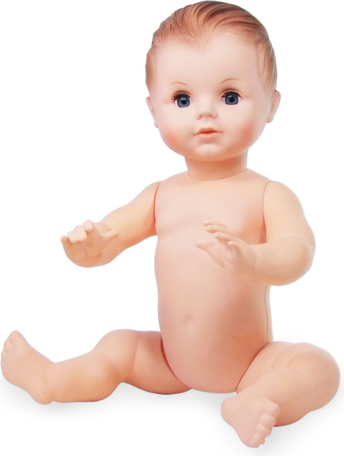 Petitcollin Koupací panenka sedící 40 cm (hnědé oči) - obrázek 1