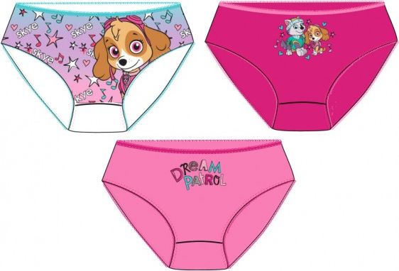 E plus M - Dívčí bavlněné kalhotky / spodní prádlo Tlapková Patrola / Paw Patrol / Skye 3ks 116 - 122 - obrázek 1