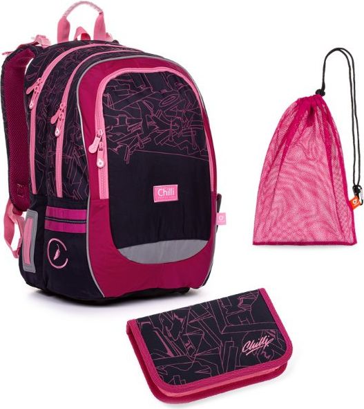 Školní batoh 3 dílný set CODA 20009 G Medium Topgal - obrázek 1